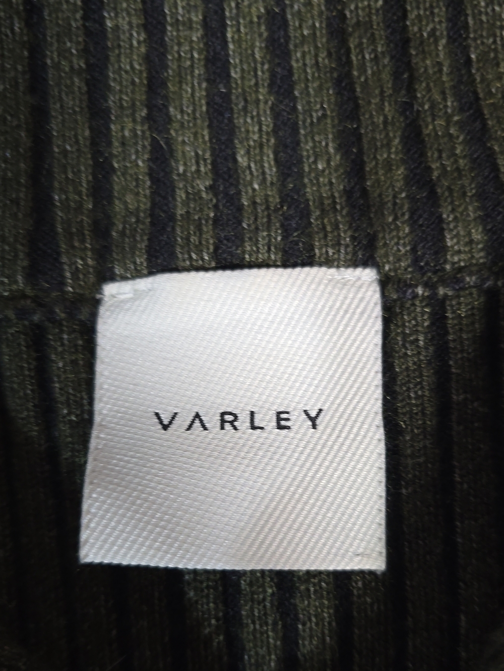 Varley Carmen Rib Knit Full Zip Sweater Green Size Medium - Picture 7 of 8